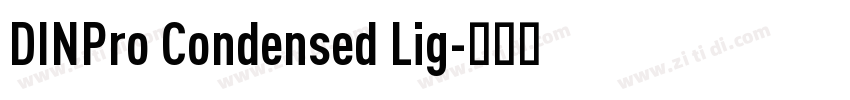 DINPro Condensed Lig字体转换